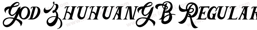 God ZhuhuanGB Regular字体转换
